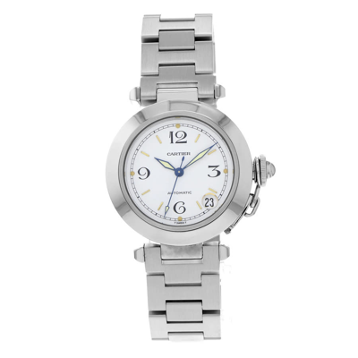 Shop Cartier Pasha C Automatic White Dial Men's Watch W31015m7