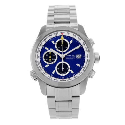 Shop Bremont World Timer Automatic Chronograph Blue Dial Men's Watch Alt1-wt/bl