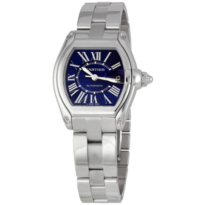 Shop Cartier Roadster Blue Sunray Dial Men's Watch W62048v3