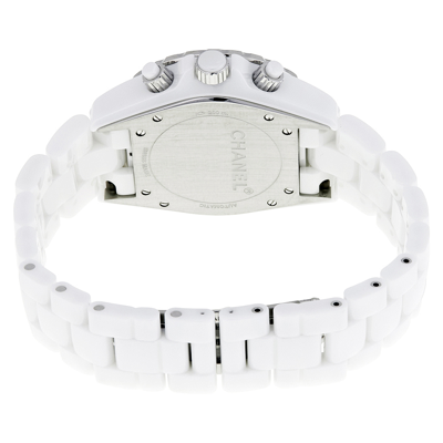 Pre-owned Chanel J12 White Chronograph White Dial Unisex Watch H1007