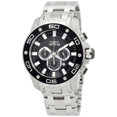 Shop Invicta Pro Diver Chronograph Black Dial Men's Watch 26074