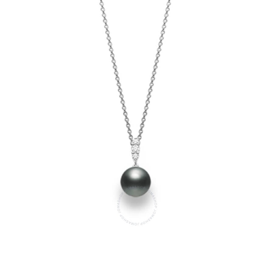 Shop Mikimoto Morning Dew Black Pearl Pendant - Mpa10383bdxw