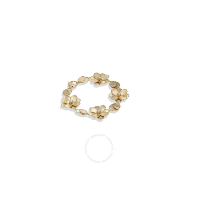 Shop Marco Bicego Petali Collection 18k Yellow Gold And Diamond Flower Bracelet - Bb2441 B Y 02