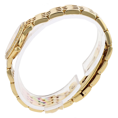 Shop Omega De Ville Prestige Quartz Diamond White Dial Ladies Watch 4175.35.00 In Gold / Gold Tone / White / Yellow
