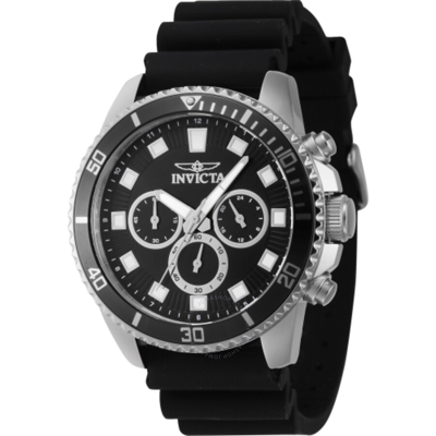 Shop Invicta Pro Diver Chronograph Gmt Quartz Black Dial Men's Watch 46085