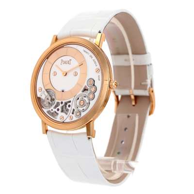 Shop Piaget Altiplano Hand Wind White Dial Ladies Watch G0a42110 In Gold / Gold Tone / Rose / Rose Gold / Rose Gold Tone / White