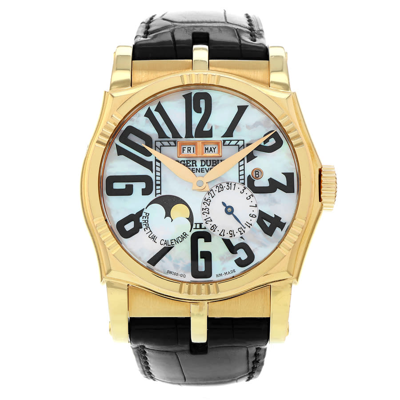 Shop Roger Dubuis Sympathie Automatic Men's Watch Sy43 1439 5 In Black / Gold / Gold Tone / Mop / Mother Of Pearl / Rose / Rose Gold / Rose Gold Tone
