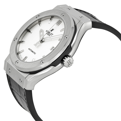 Shop Hublot Classic Fusion Silver Opaline Dial Men's Watch 511.nx.2610.lr In Black / Silver / Skeleton / White