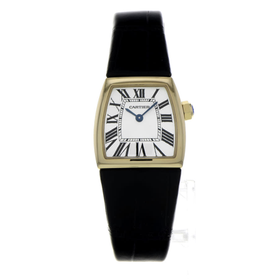 Shop Cartier La Dona Silver Dial Ladies Watch W6400256 In Black / Gold / Gold Tone / Silver / Yellow