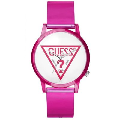 Shop Guess Classic White Dial Ladies Watch V1018m4