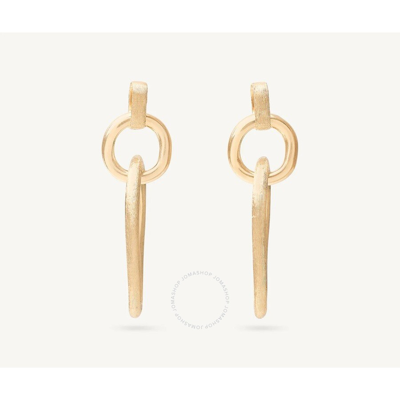 Shop Marco Bicego Jaipur Gold 18k Yellow Gold Polished & Engraved Link Drop Earrings - Ob1825__y_li