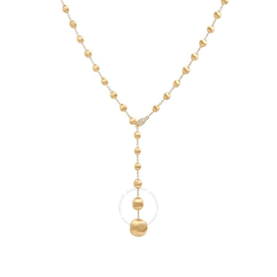Shop Marco Bicego Africa Constellation Yellow Gold & Diamond Lariat Necklace