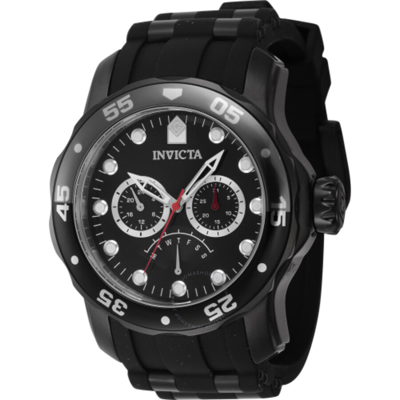 Shop Invicta Pro Diver Retrograde Gmt Quartz Black Dial Men's Watch 46966