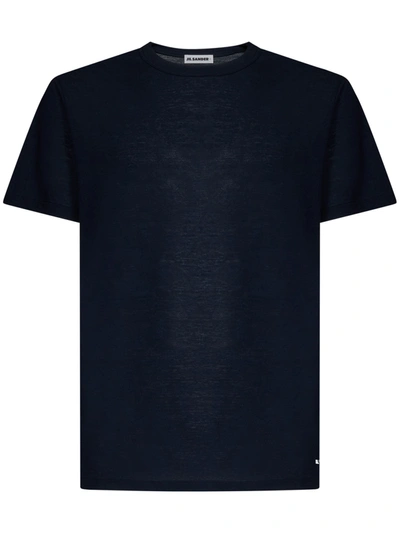 Shop Jil Sander T-shirt  In Blu