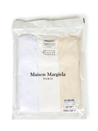 Shop Maison Margiela T-shirt  In Bianco
