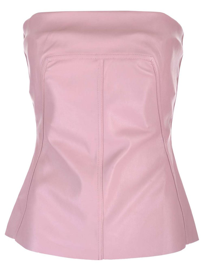 Shop Rick Owens Zipped Bustier Top In Pink