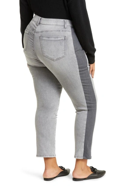 Wit & Wisdom 'ab'solution Stretch Skinny Crop Jeans In Light Grey Vintage
