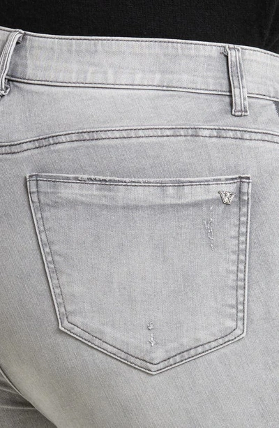 Wit & Wisdom 'ab'solution Stretch Skinny Crop Jeans In Light Grey Vintage