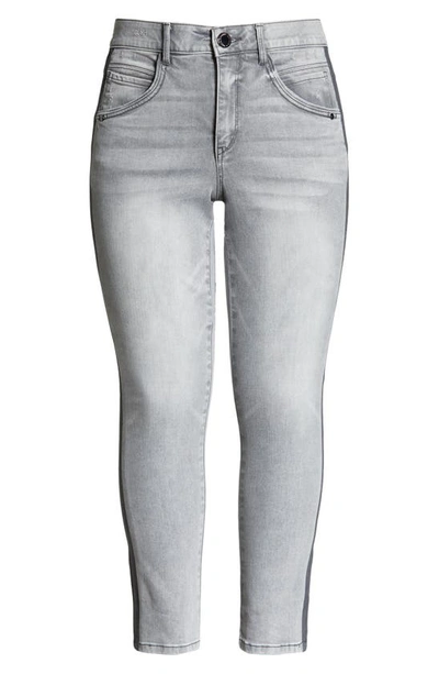 Wit & Wisdom 'ab'solution Stretch Skinny Crop Jeans In Light Grey Vintage