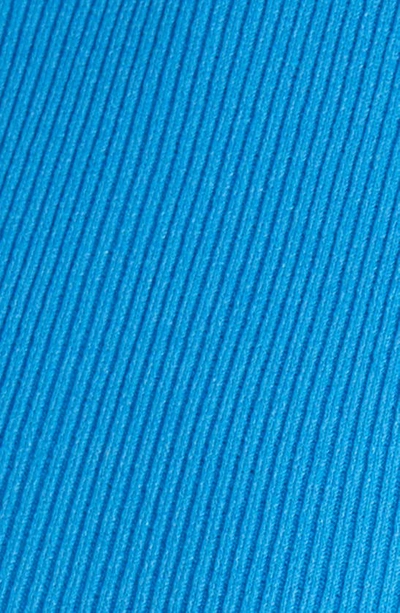 Hugo Boss Feskies Ribbed Top In Brilliant Blue