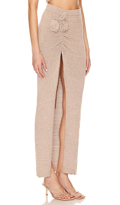 Lovers & Friends Joya Rosette Skirt In Ç±³è‰²
