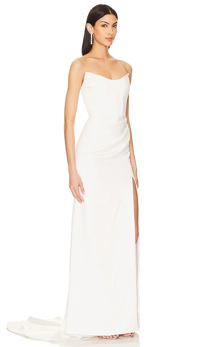 Katie May X Noel And Jean Belle Gown In Ç±³ç™½