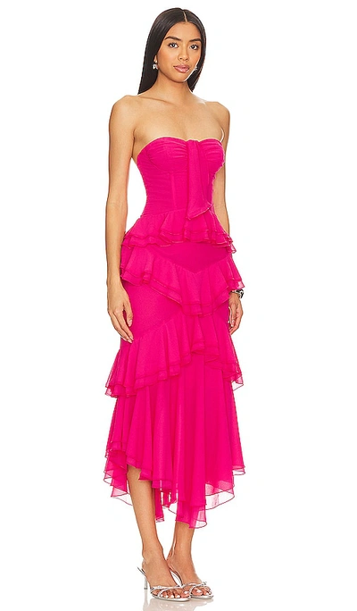 Nbd Sarita Gown In Å�£çº¢ç²‰