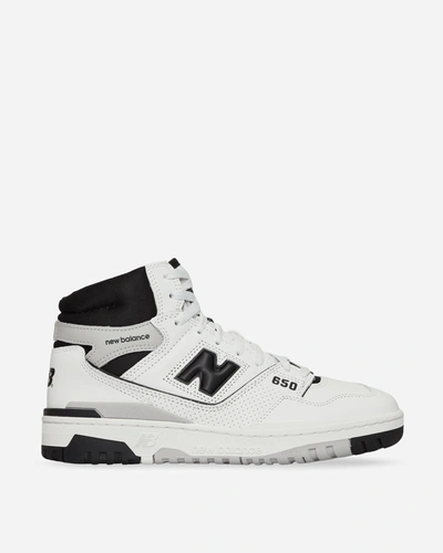 New Balance High-top Sneakers With Perforated Rubber Sole In White