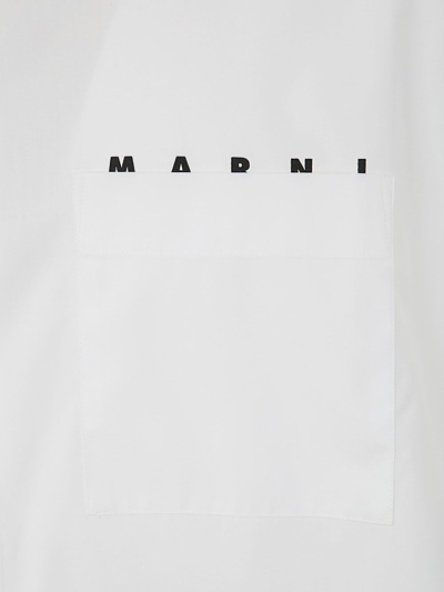 Shop Marni Long Sleeves Shirt In White