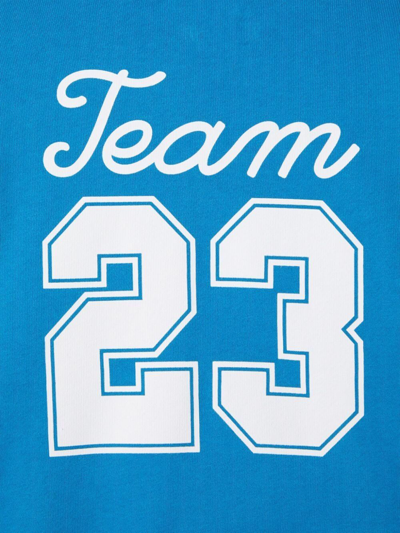 Shop Off-white Team 23 Hoodie In Blue