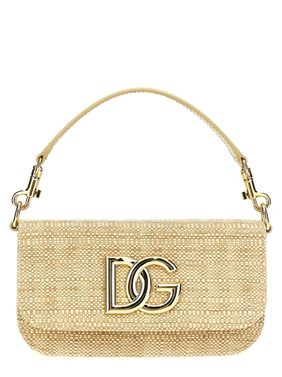 Shop Dolce & Gabbana 3.5 Crossbody Bags Beige
