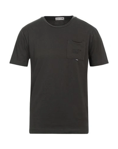 Shop Daniele Alessandrini Homme Man T-shirt Steel Grey Size M Cotton