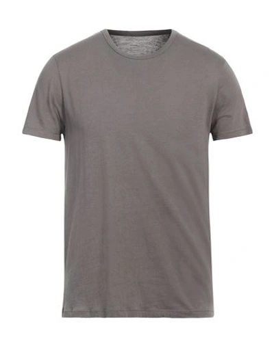 Shop Majestic Filatures Man T-shirt Lead Size S Cotton In Grey