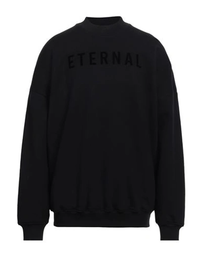 Shop Fear Of God Man Sweatshirt Black Size Xl Cotton