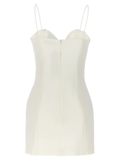 Shop David Koma Crystal Fish Dress Dresses White