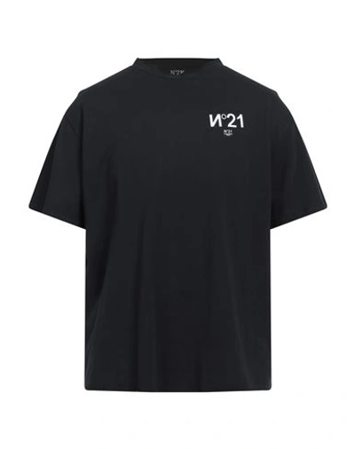 Shop N°21 Man T-shirt Black Size S Cotton