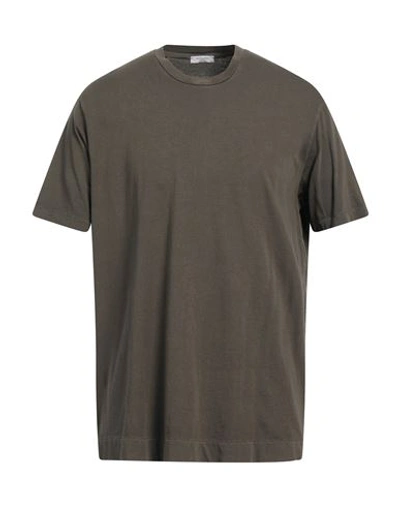 Shop Boglioli Man T-shirt Khaki Size M Linen In Beige