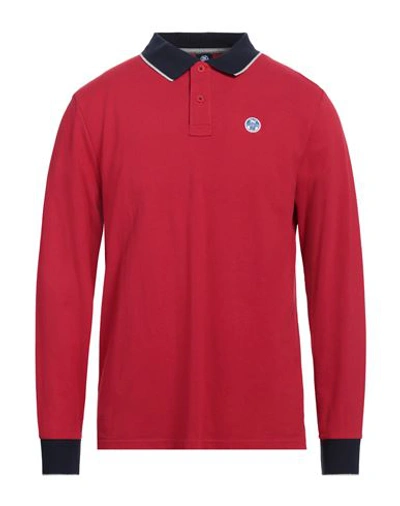Shop North Sails Man Polo Shirt Red Size Xl Cotton