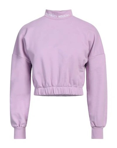 Shop Pharmacy Industry Woman Sweatshirt Lilac Size M Cotton In Purple