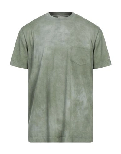 Shop Altea Man T-shirt Sage Green Size Xxl Cotton