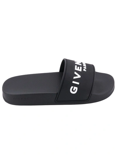 Shop Givenchy Rubber Slide In Black