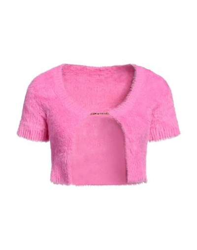 Jacquemus Woman Cardigan Pink Size 2 Polyamide, Elastane In Pink
