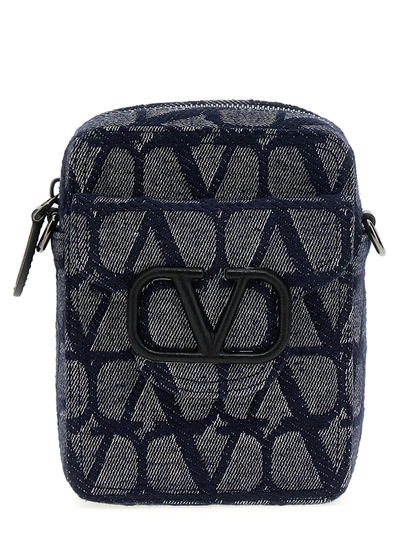 Shop Valentino Locò Crossbody Bags Blue
