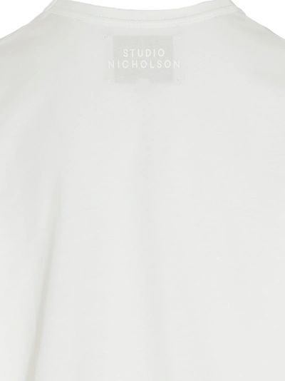 Shop Studio Nicholson Logo T-shirt White