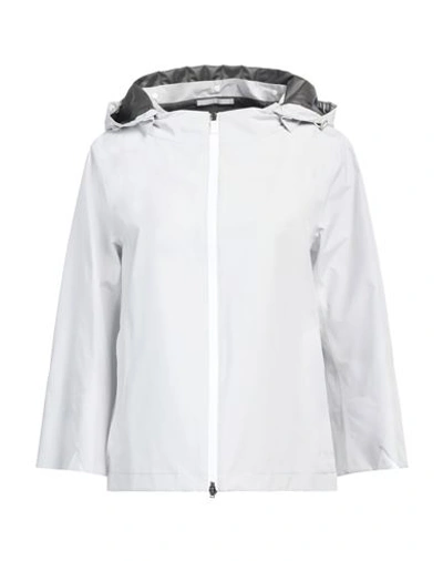 Shop Herno Woman Jacket Light Grey Size 6 Polyester