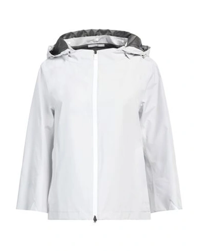 Herno Woman Jacket Light Grey Size 8 Polyester In Grey