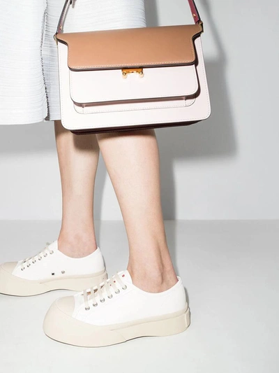 Shop Marni Laced Up Shoes In White
