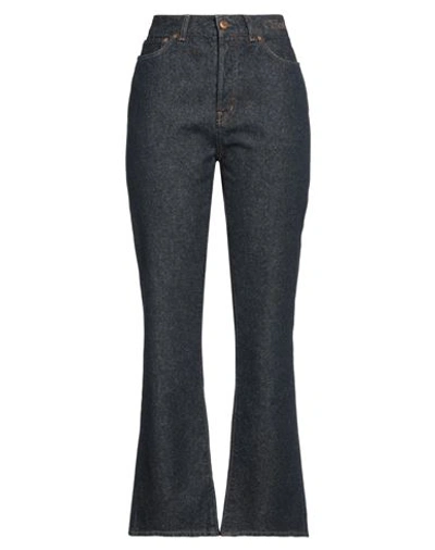 Shop Chloé Woman Jeans Blue Size 30w-29l Cotton, Hemp