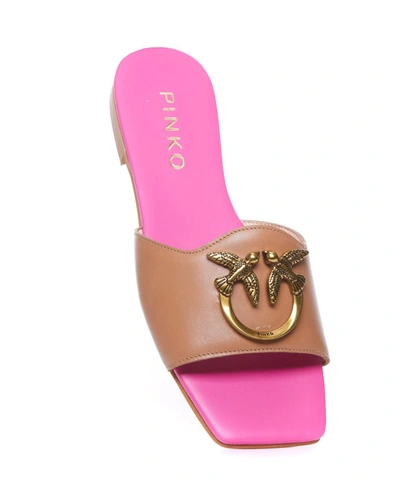 Shop Pinko Sandals In Brown