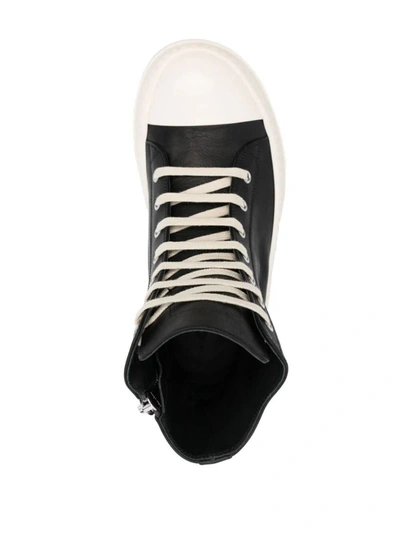 Shop Rick Owens Mega Bumper Sneakers Shoes In Black